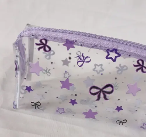 Necessaire / Estojo em Plástico Cristal Floral