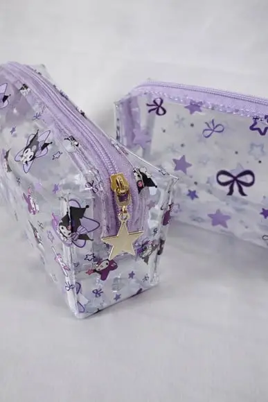 Necessaire / Estojo em Plástico Cristal Floral