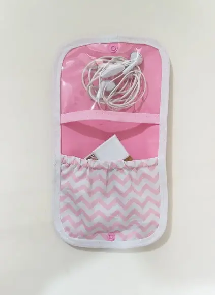 Porta Carregador de celular e Fone de Ouvido Dia das Mães
