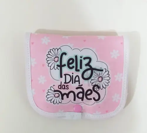 Porta Carregador de celular e Fone de Ouvido Dia das Mães