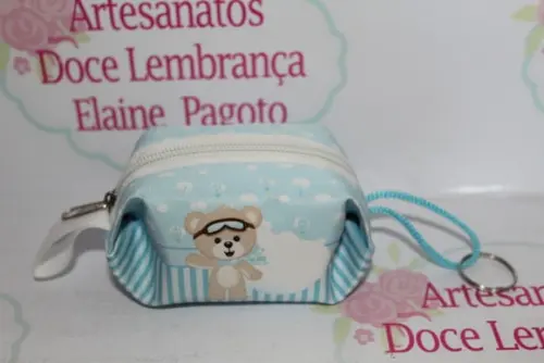Porta Moedas/Níquel Ursinho Baloeiro