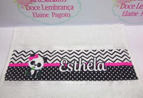Toalha Lavabo Panda