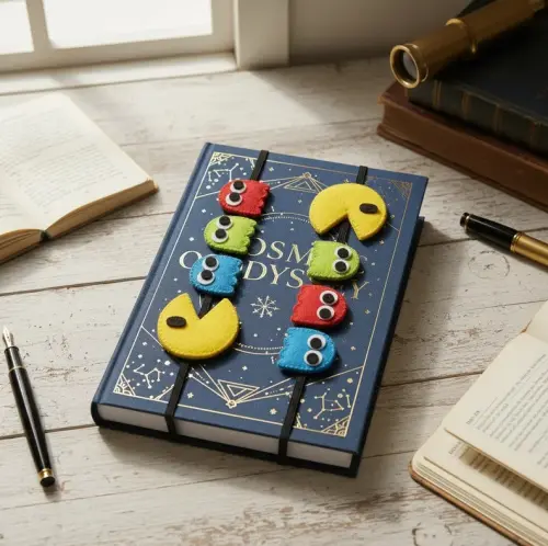 01 Marcador De Páginas Pac Man (come-come) Marcador De Livro