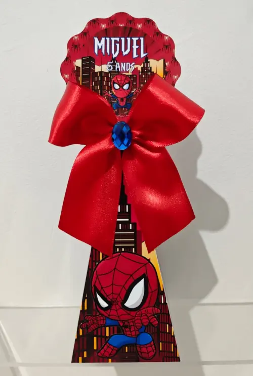 KIT 30 CAIXAS PERSONALIZADAS HOMEM ARANHA