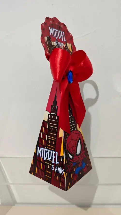 KIT 30 CAIXAS PERSONALIZADAS HOMEM ARANHA