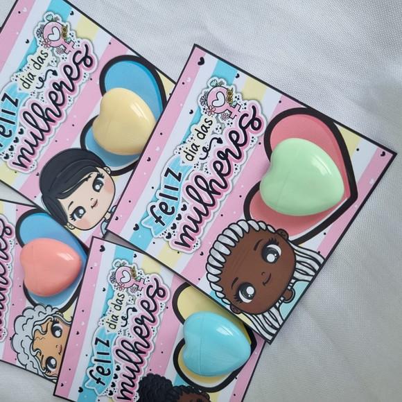 10 Mini Batom + Cartão Dia da Mulher