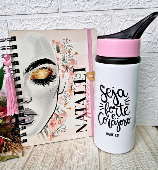 Agenda Salão de Beleza + Squezer Seja Forte e Corajoso