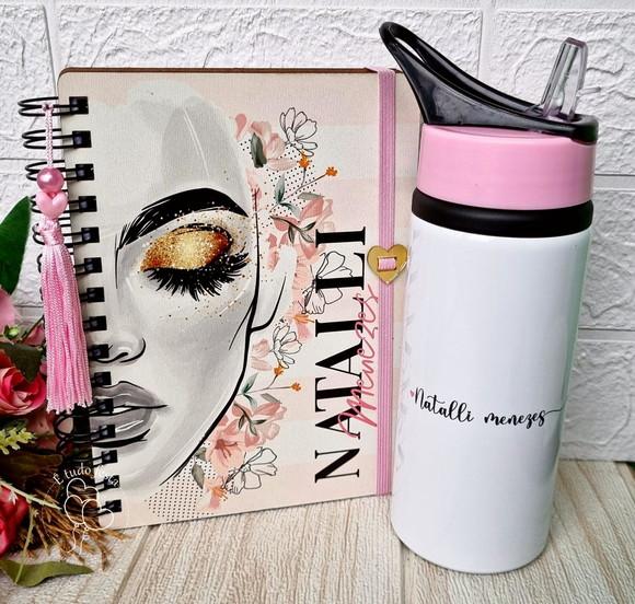 Agenda Salão de Beleza + Squezer Seja Forte e Corajoso