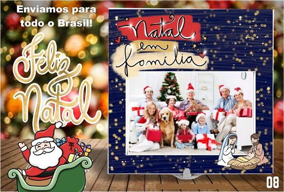 Azulejo com Foto Personalizado Natal - Família