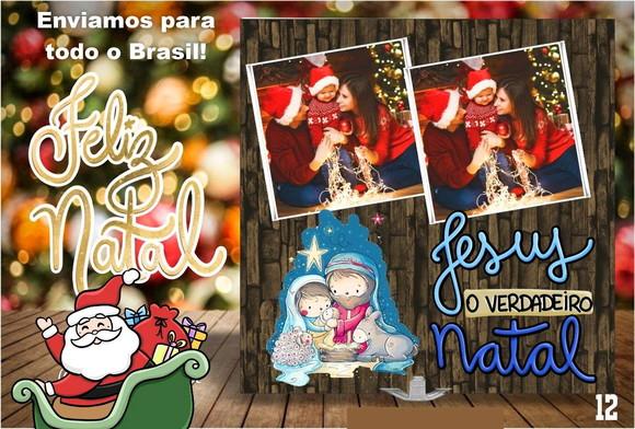Azulejo com Foto Personalizado Natal - Família- Amigos