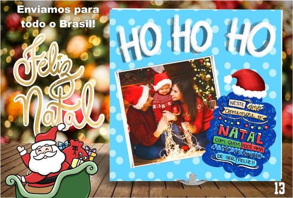 Azulejo com Foto Personalizado Natal - Família- Amigos