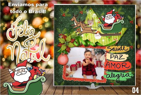 Azulejo com Foto Personalizado Natal - Família- Amigos