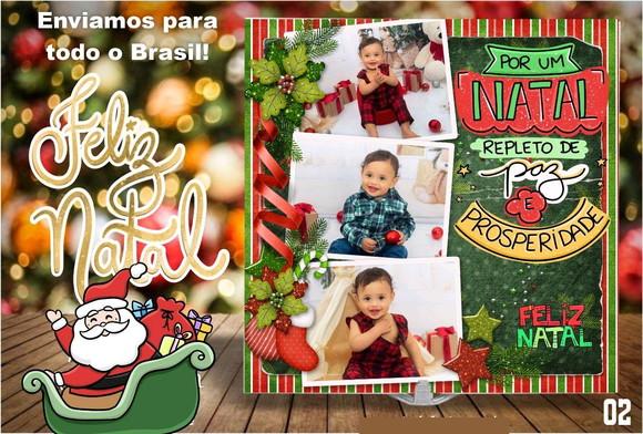 Azulejo com Foto Personalizado Natal - Família- Amigos