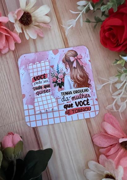 Balas Personalizadas + Card - Dia da Mulher