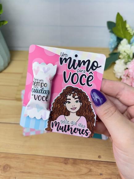 Balas Personalizadas + Card - Dia da Mulher
