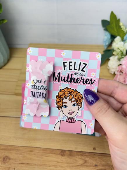 Balas Personalizadas + Card - Dia da Mulher