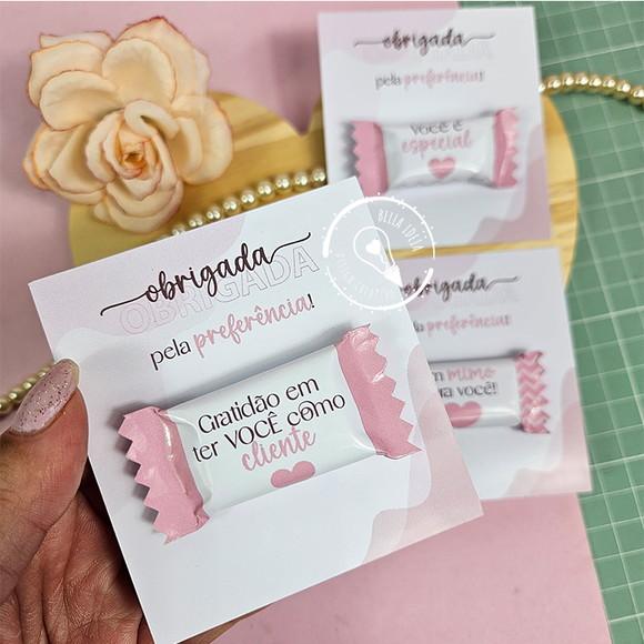 Balas Personalizadas + Card - Dia da Mulher