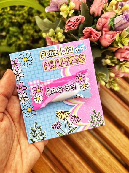 Balas Personalizadas + Card - Dia da Mulher