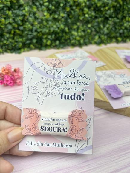 Balas Personalizadas + Card - Dia da Mulher