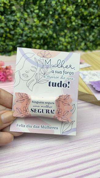 Balas Personalizadas + Card - Dia da Mulher