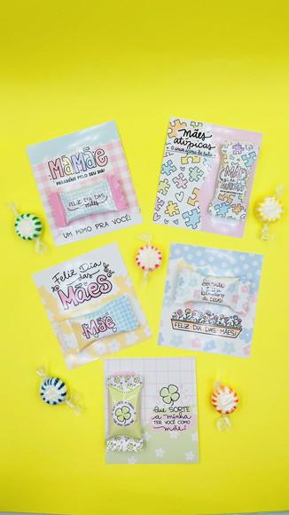 Balas Personalizadas + Card - Dia das Mães