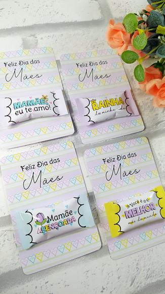 Balas Personalizadas + Card - Dia das Mães