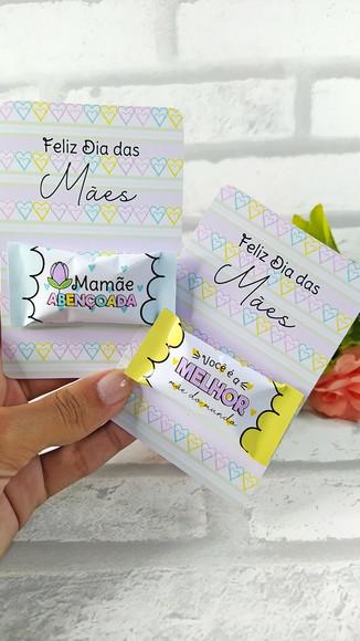 Balas Personalizadas + Card - Dia das Mães