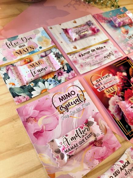 Balas Personalizadas + Card - Dia das Mães