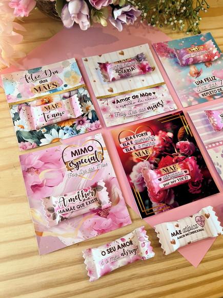 Balas Personalizadas + Card - Dia das Mães