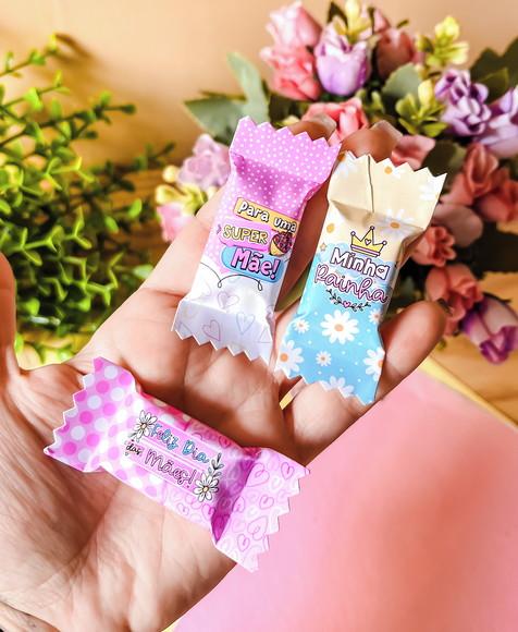 Balas Personalizadas + Card - Dia das Mães