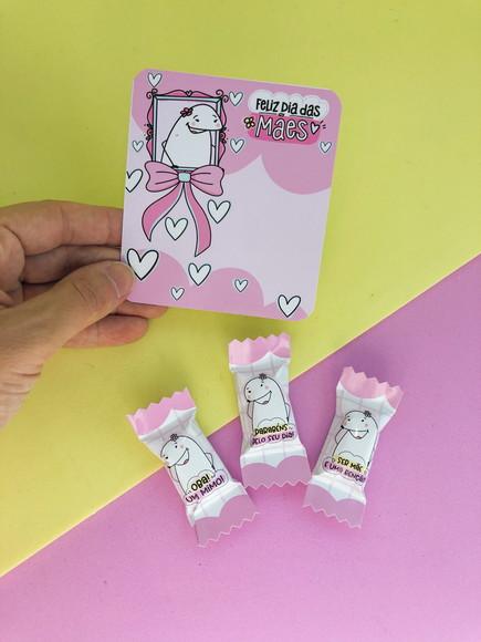 Balas Personalizadas + Card - Dia das Mães