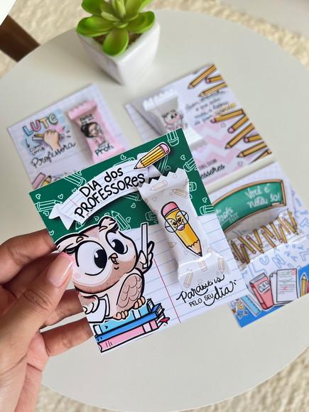 Balas Personalizadas + Card - Dia dos Professores