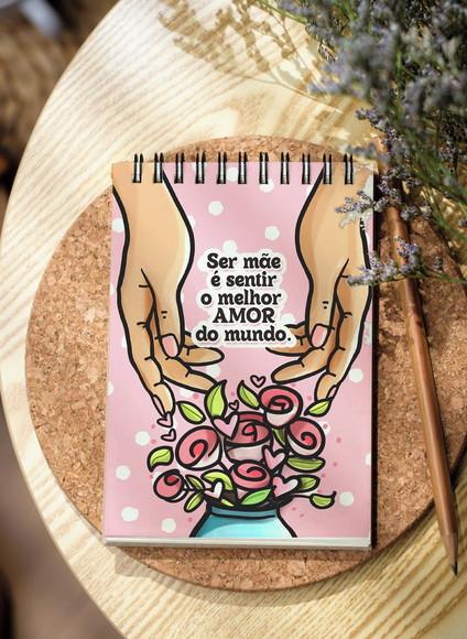 Bloquinho de Anotações Capa Dura Dia das Mães