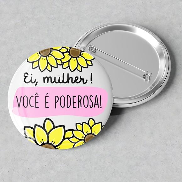 Bottons Alfinete Personalizado - Dia da Mulher