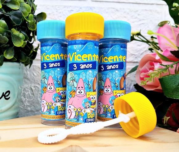 Bolinha de Sabão Personalizado Bob Esponja