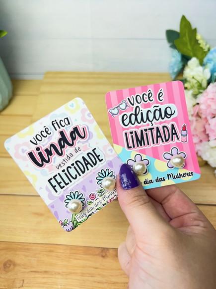 Brinco na Tag Personalizado - Dia da Mulher