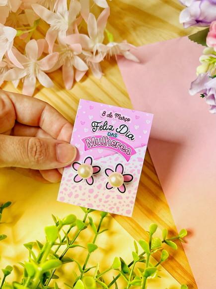 Brinco na Tag Personalizado - Dia da Mulher