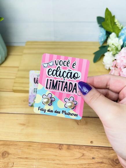 Brinco na Tag Personalizado - Dia da Mulher
