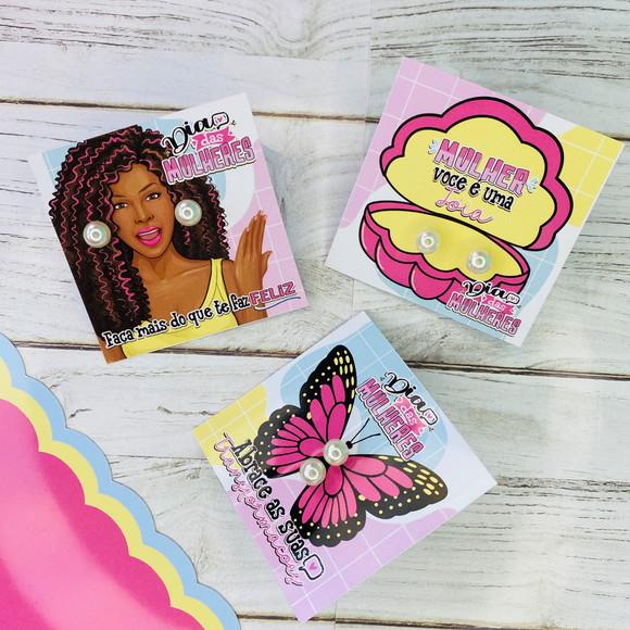 Brinco na Tag Personalizado - Dia da Mulher