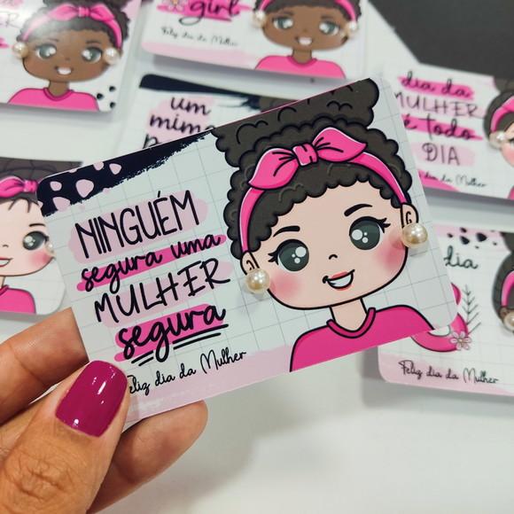 Brinco na Tag Personalizado - Dia da Mulher