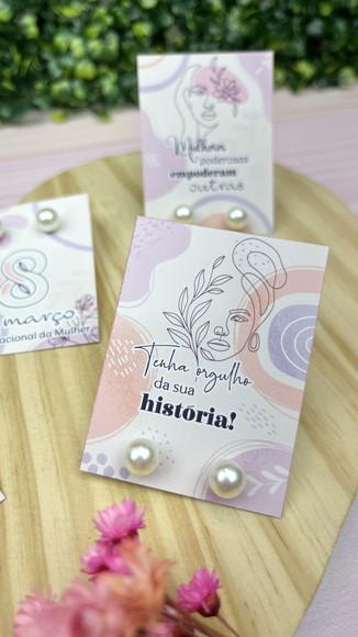 Brinco na Tag Personalizado - Dia da Mulher