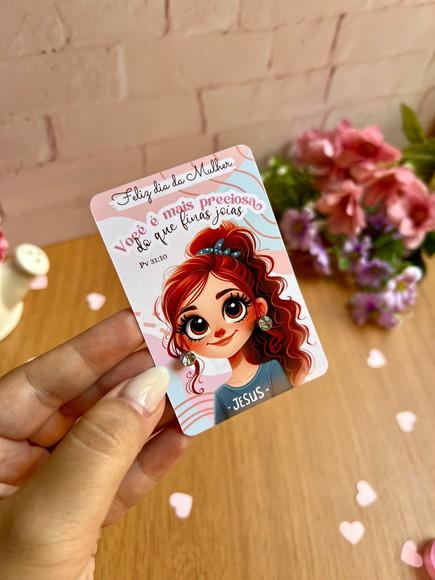 Brinco na Tag Personalizado - Dia das Mulheres