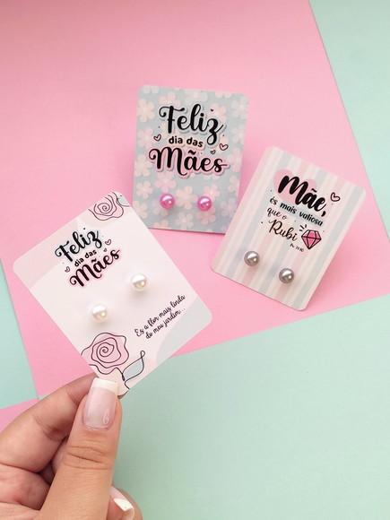 Brinco na Tag Personalizado - Dia das Mães