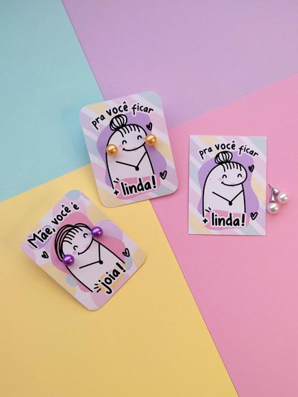 Brinco na Tag Personalizado - Dia das Mães