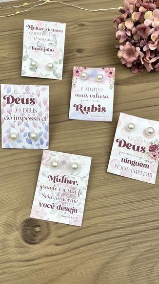 Brinco na Tag Personalizado - Mulher Virtuosa