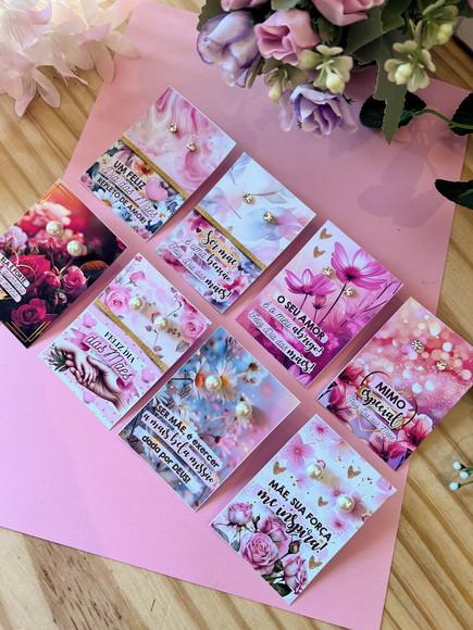 Brinco Pérola na Tag Personalizado -dia da Mães