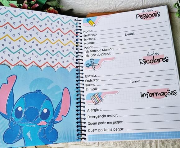 Caderno 10 Matérias Personalizado Stitch