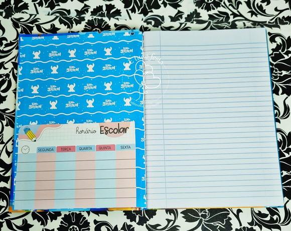 Caderno Brochura Personalizado Stitch
