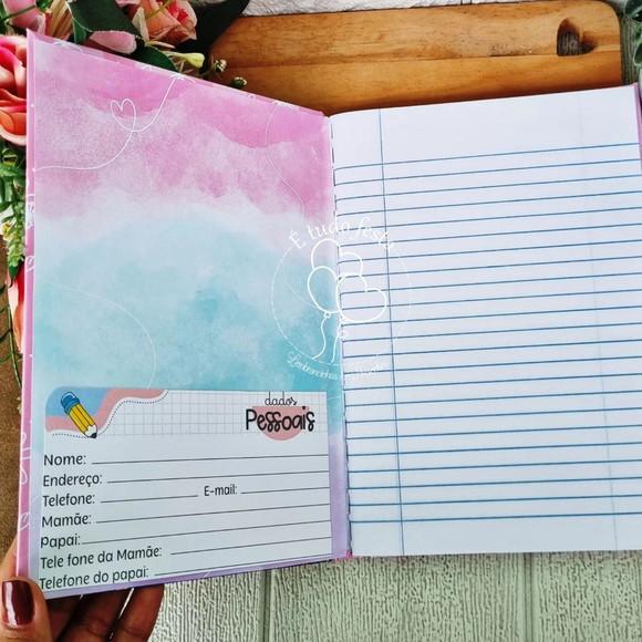 Caderno Brochura Personalizado Frozen 96 Folhas