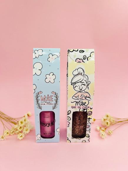 Caixinha com Esmalte + Lixa de Unha - Dia das Mães
